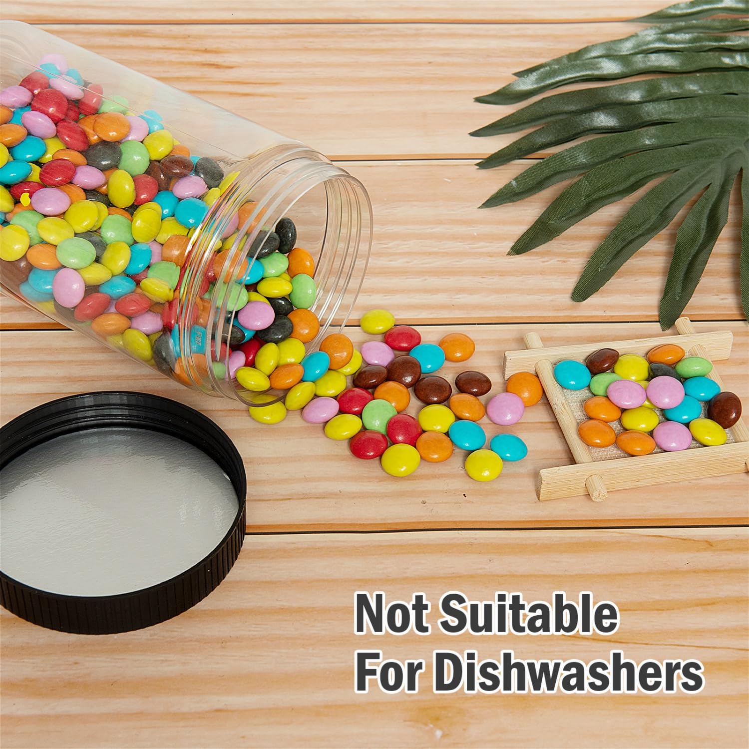 Contenido visible en frascos Vumdua 27 oz, útil para cocina y proyectos DIY.