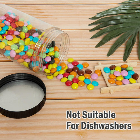 Contenido visible en frascos Vumdua 27 oz, útil para cocina y proyectos DIY.