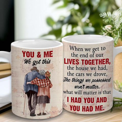 Taza VUNVUT86, regalo para esposo, perfecta para conversaciones matutinas.