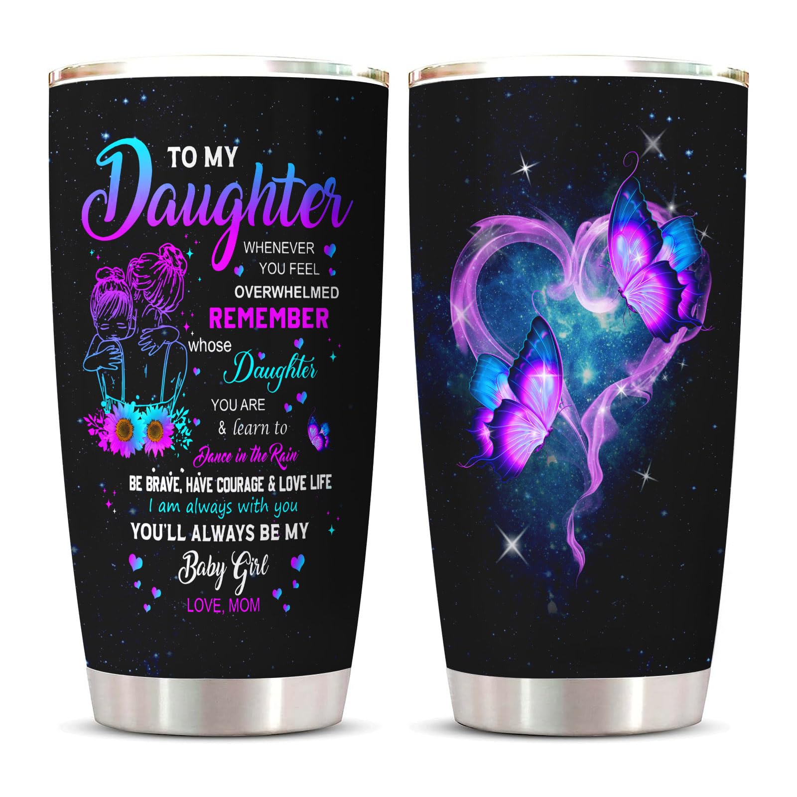 Vutieso vaso termico 20oz regalo para hija y ayuda a mantener bebidas a temperatura.