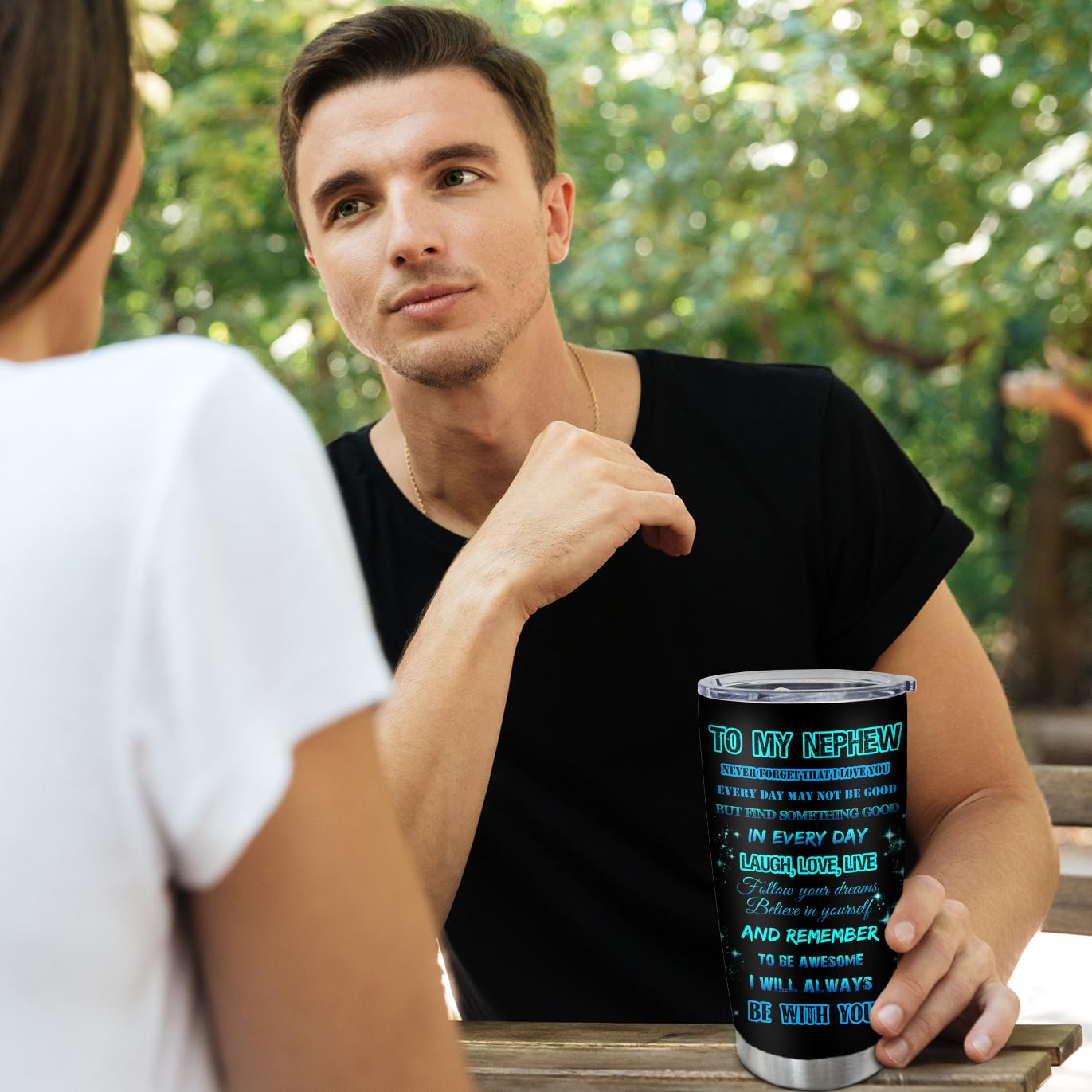 Vutieso termo café 20oz para interior y exterior en cualquier plan.
