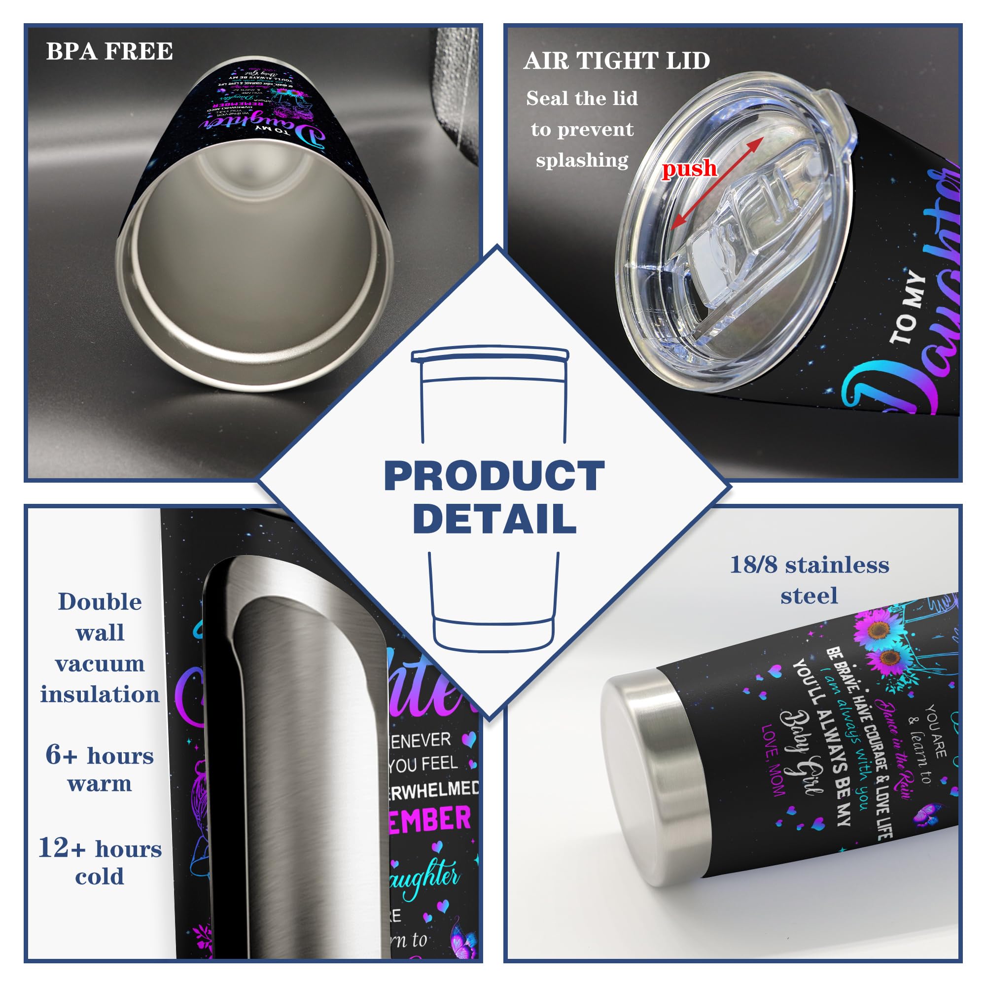 Vutieso vaso termico 20oz con diseño único, ideal para llevar café al trabajo.