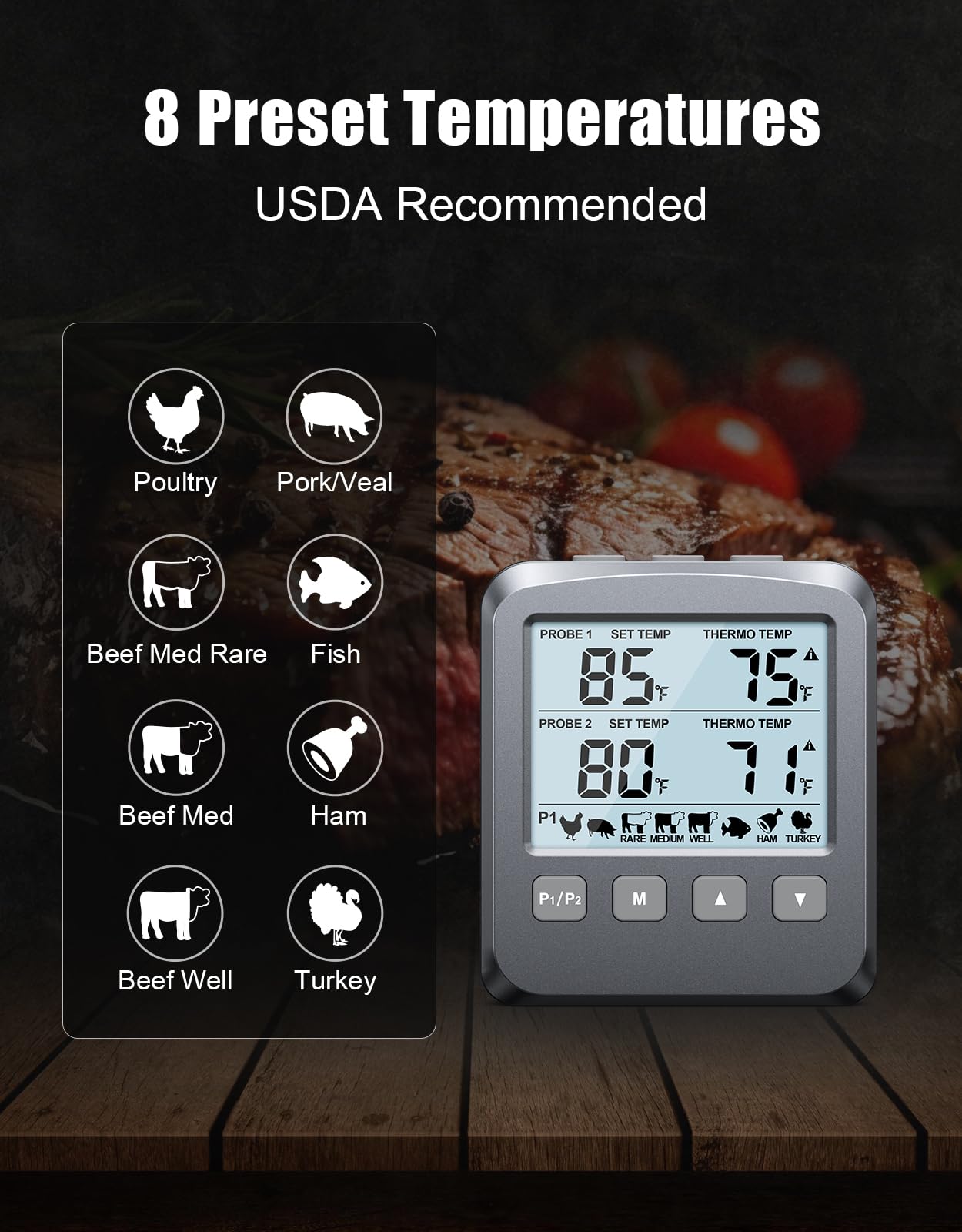 Vuwwey en horno y parrilla con control de temperatura confiable.