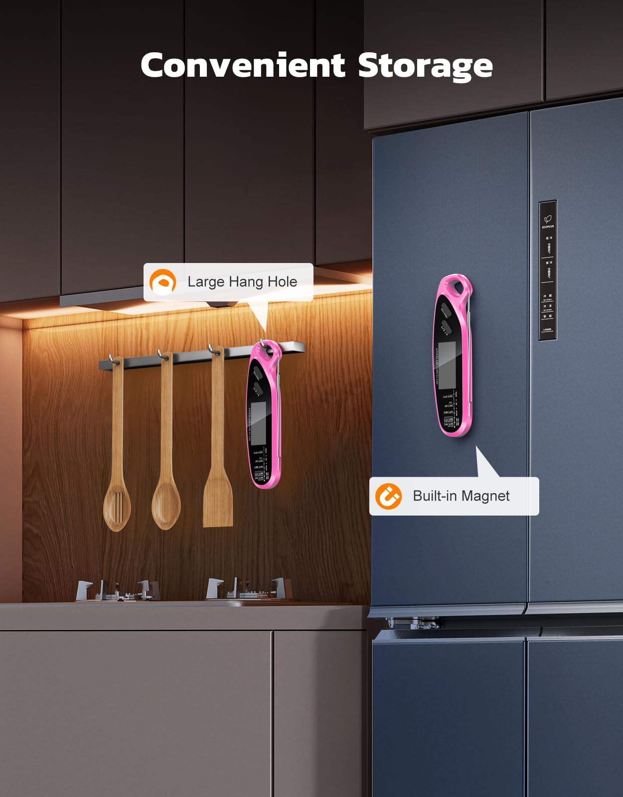 Ideal para cocinar al aire libre y en la cocina con precisión.