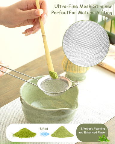 VVAKAM colador de matcha, evita grumos para bebida limpia