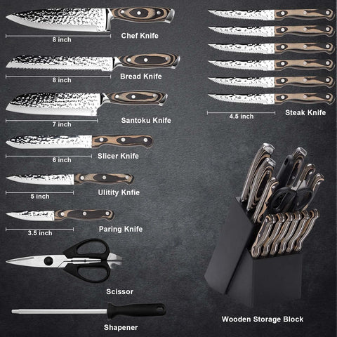 Cuchillo chef Vvwgkpk de 8 pulgadas para cortes precisos en la cocina.