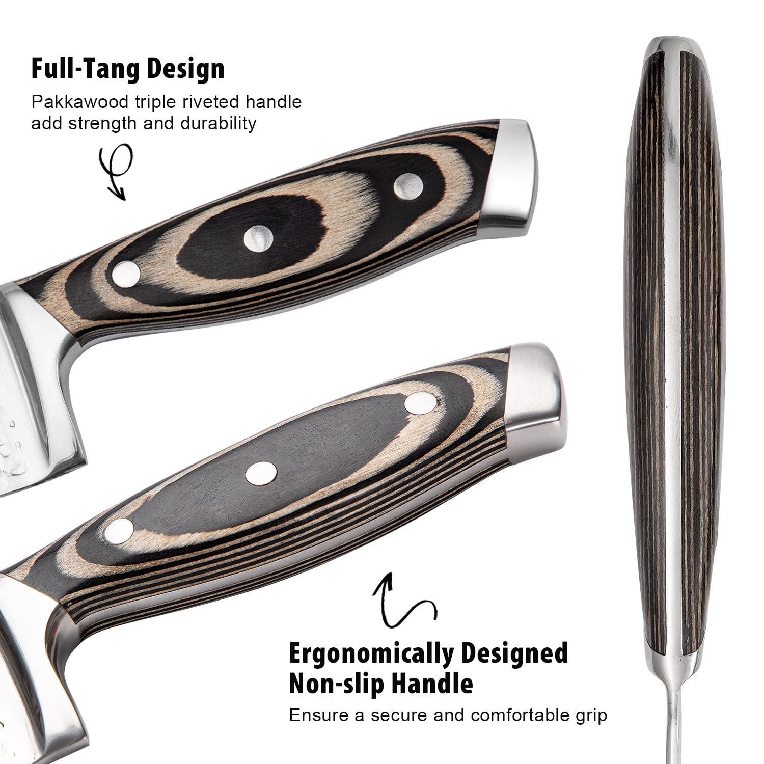 Cuchillo pan Vvwgkpk de 8 pulgadas para rebanadas limpias.