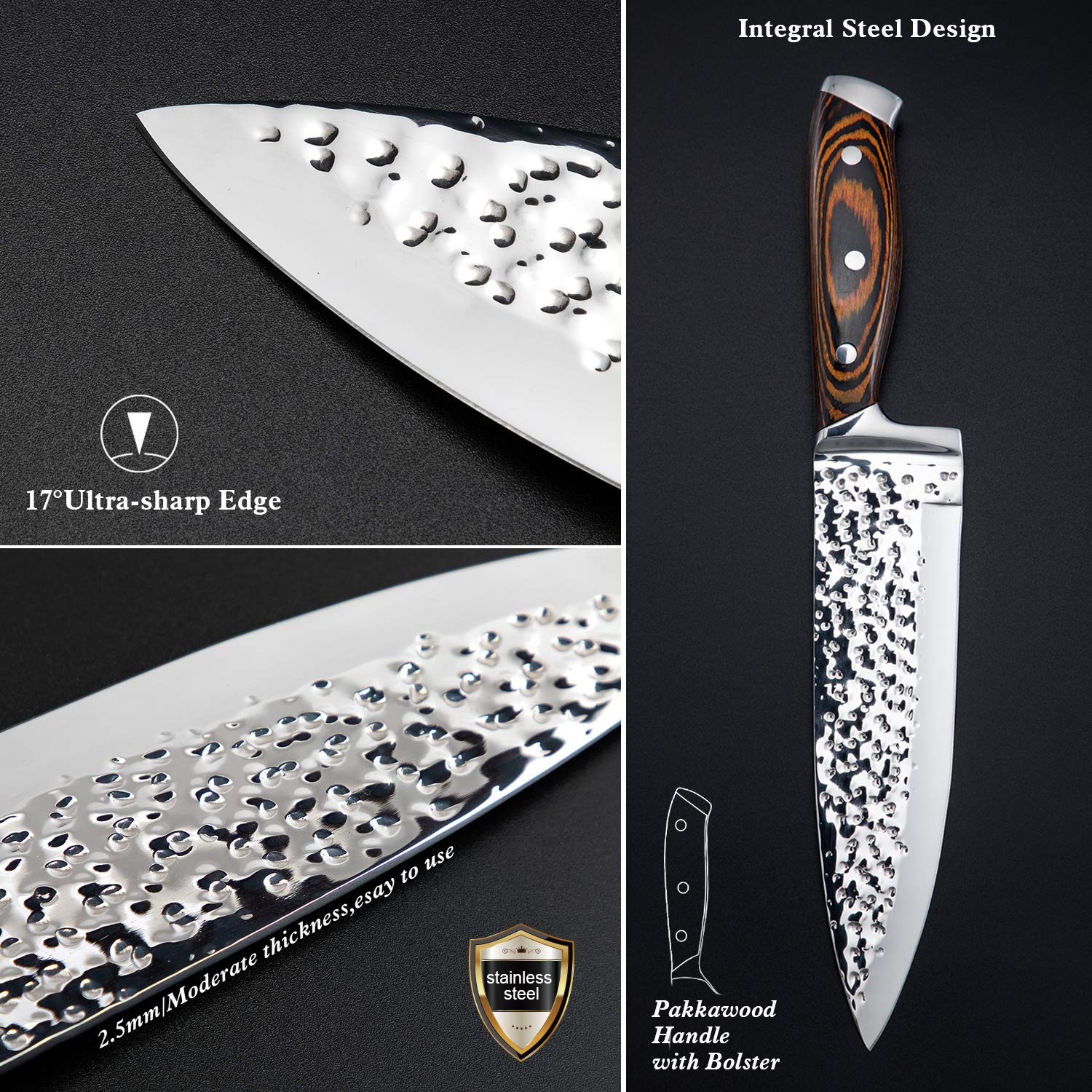 Cuchillo para rebanar Vvwgkpk de seis pulgadas para rebanadas uniformes