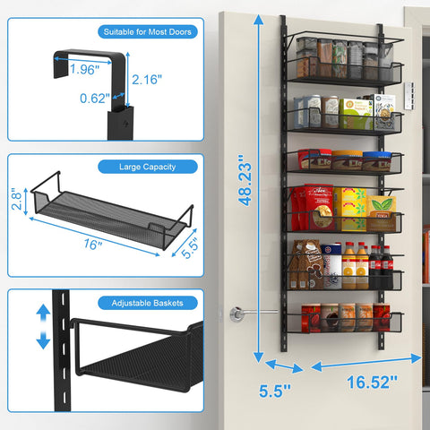 VyGrow bandejas ajustables para despensa permiten adaptar alturas de botellas y latas.