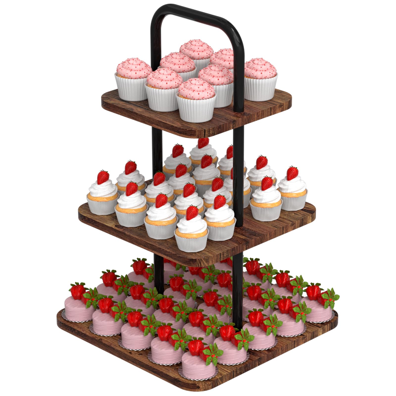 VyGrow Cupcake Stand 3 Niveles para presentación elegante de cupcakes