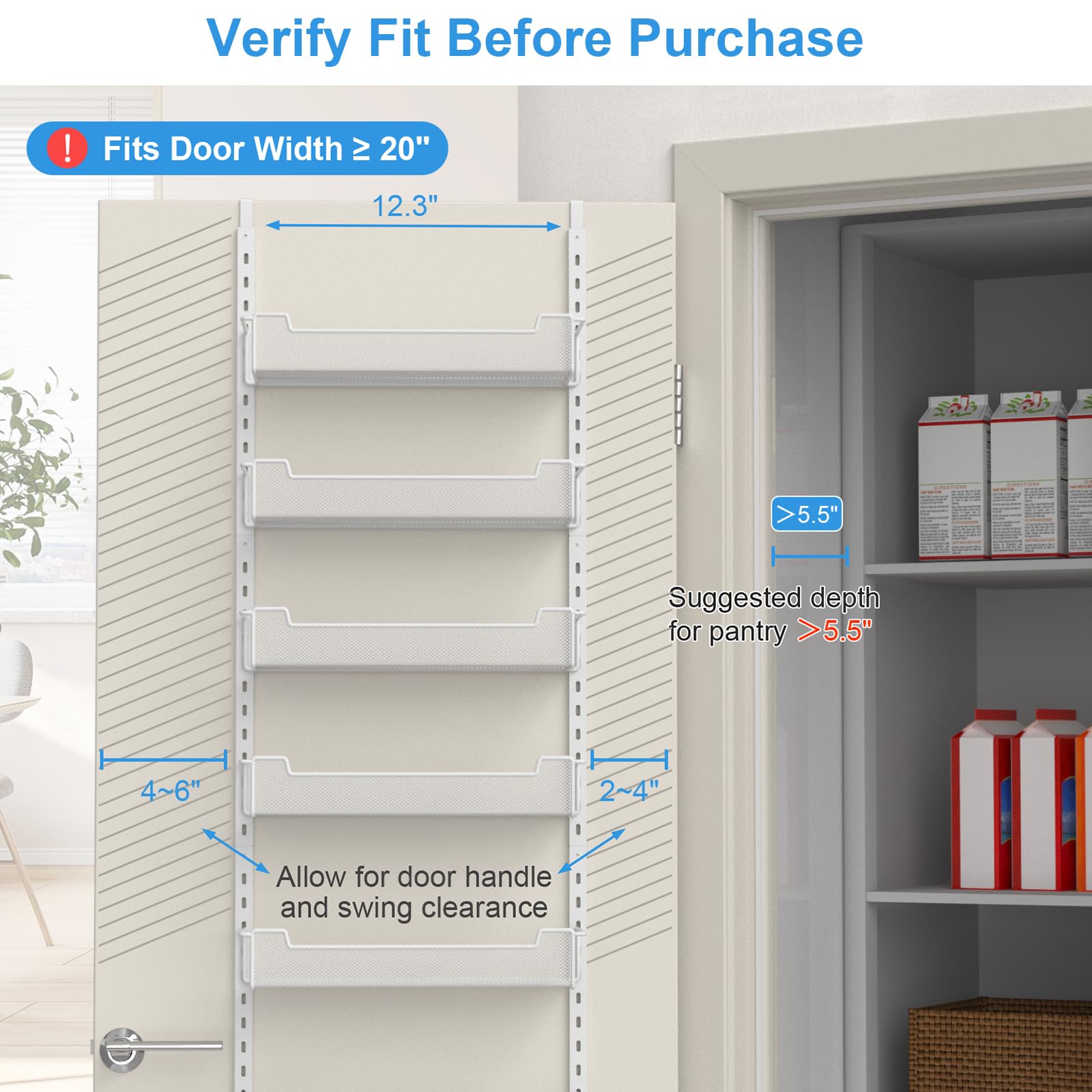 VyGrow uso multifuncional en despensa, cocina y lavandería para organización versátil.