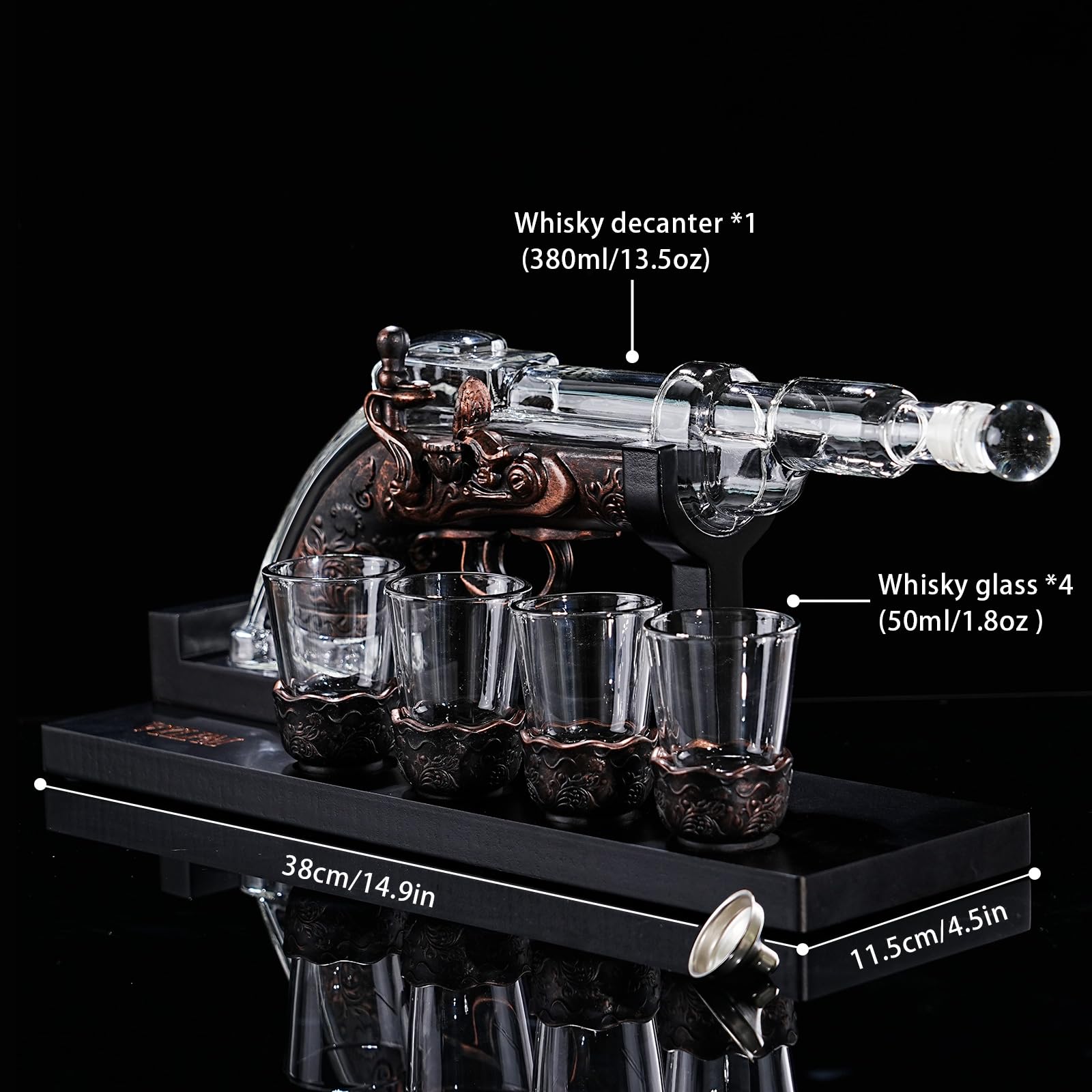 VYLPM 4 vasos de whisky para degustación y conversación