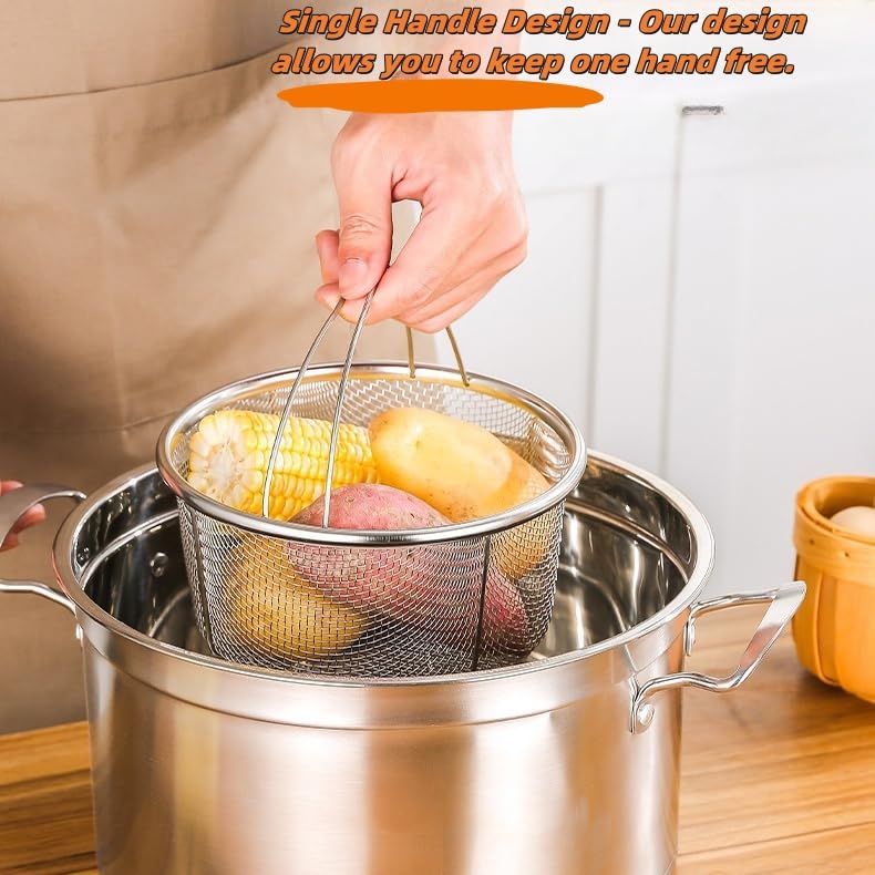 Cesta vapor Vziokk para carne y verduras, cocción suave