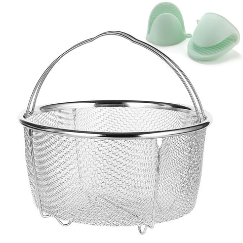 Cesta vapor Vziokk para Instant Pot 6-8 cuartos, cocción al vapor rápida y uniforme