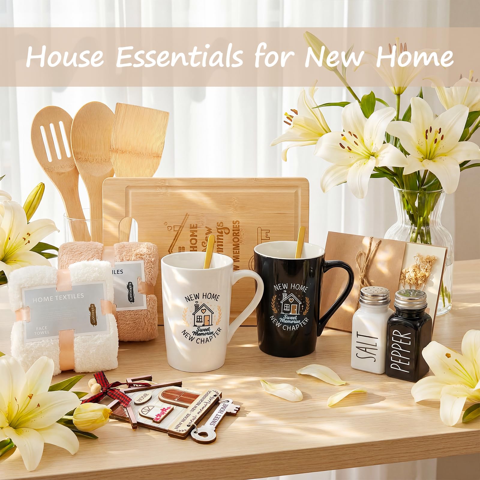VZKOO tazas de café para nuevo hogar, perfectas para comenzar la mañana