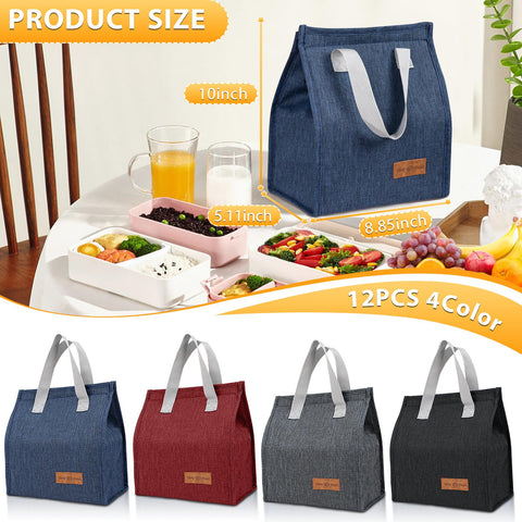 Diseño de apertura amplia de las bolsas de almuerzo VZZNN para facilitar acceso.
