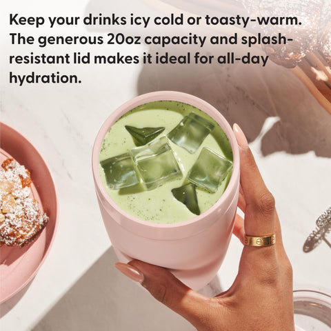 Boca ancha del vaso ideal para cafés, tés y batidos