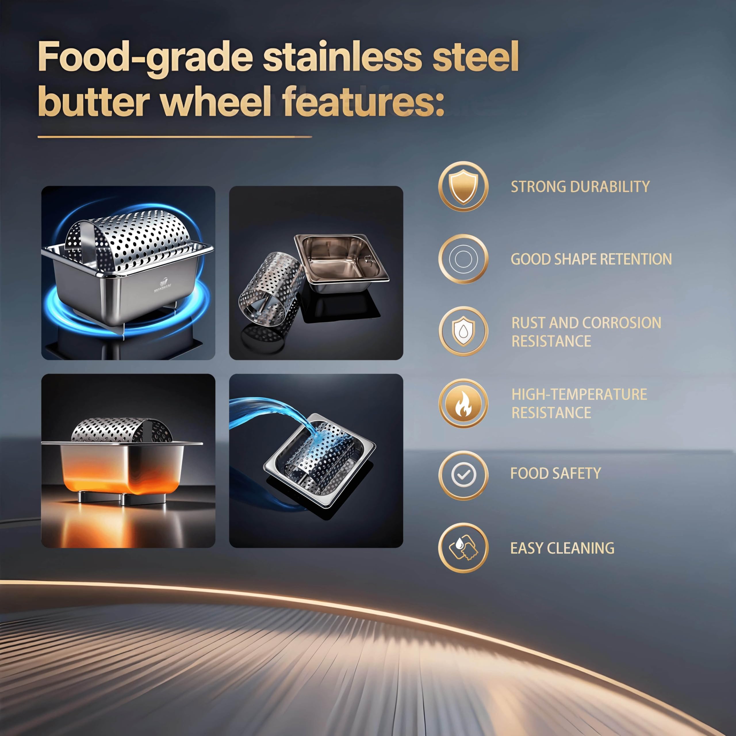 W WONSHARE: uso multiescena en cocina y exterior para mantequilla estable.