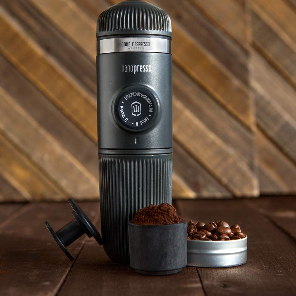 Wacaco Nanopresso Barista Kit portátil, ideal para viajes.