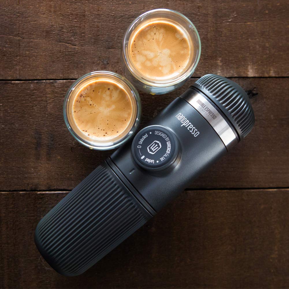 Wacaco Nanopresso Barista Kit tapas para tres preparaciones.
