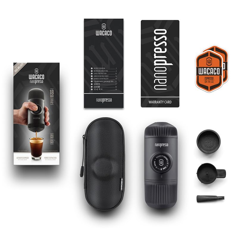 Nanopresso diseño compacto y ligero para viajar