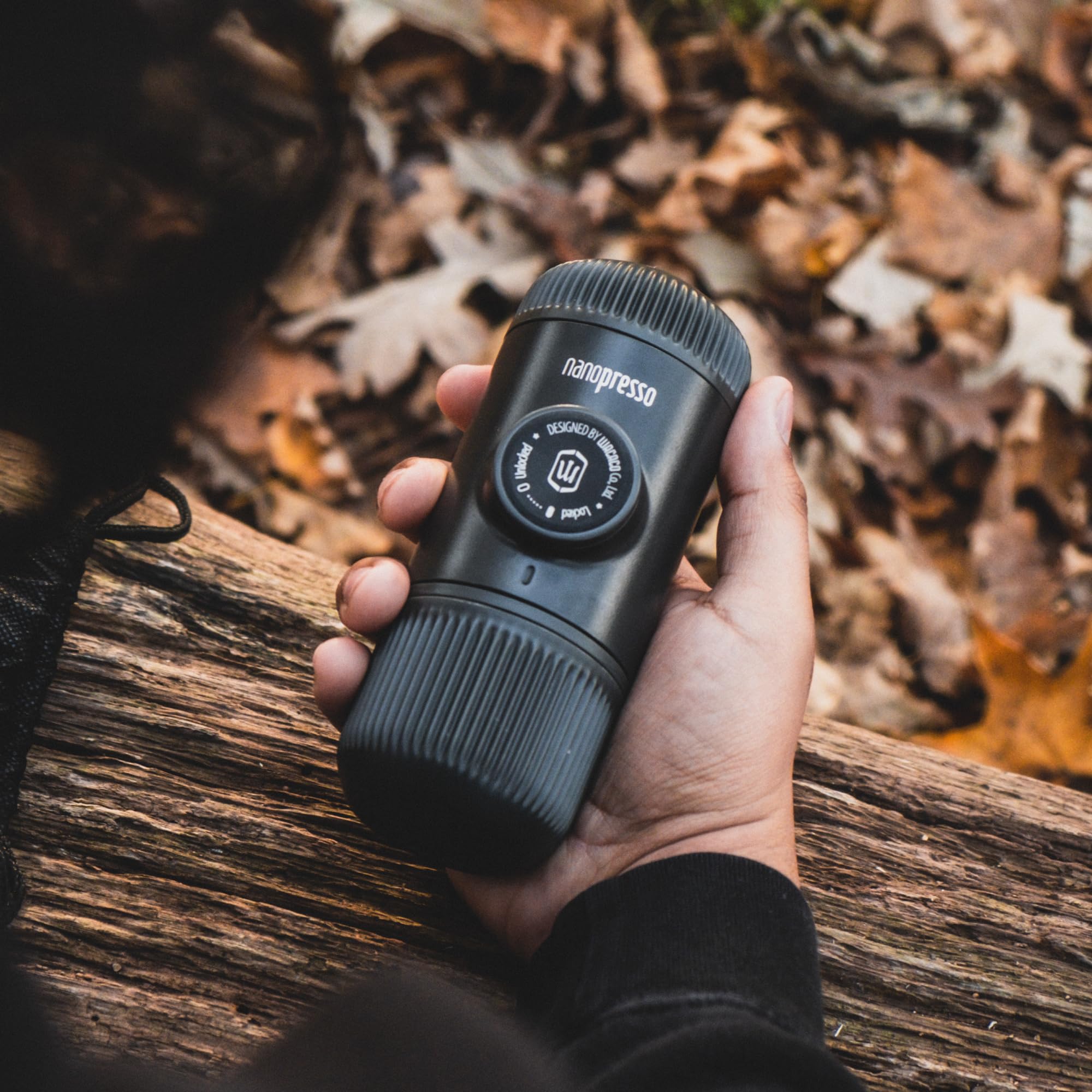 Nanopresso uso-en-viaje, ideal para rutas y camping