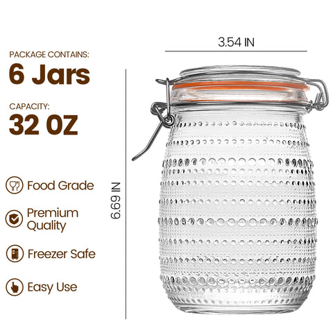 Jarra WACOI con textura hobnail para un aspecto elegante