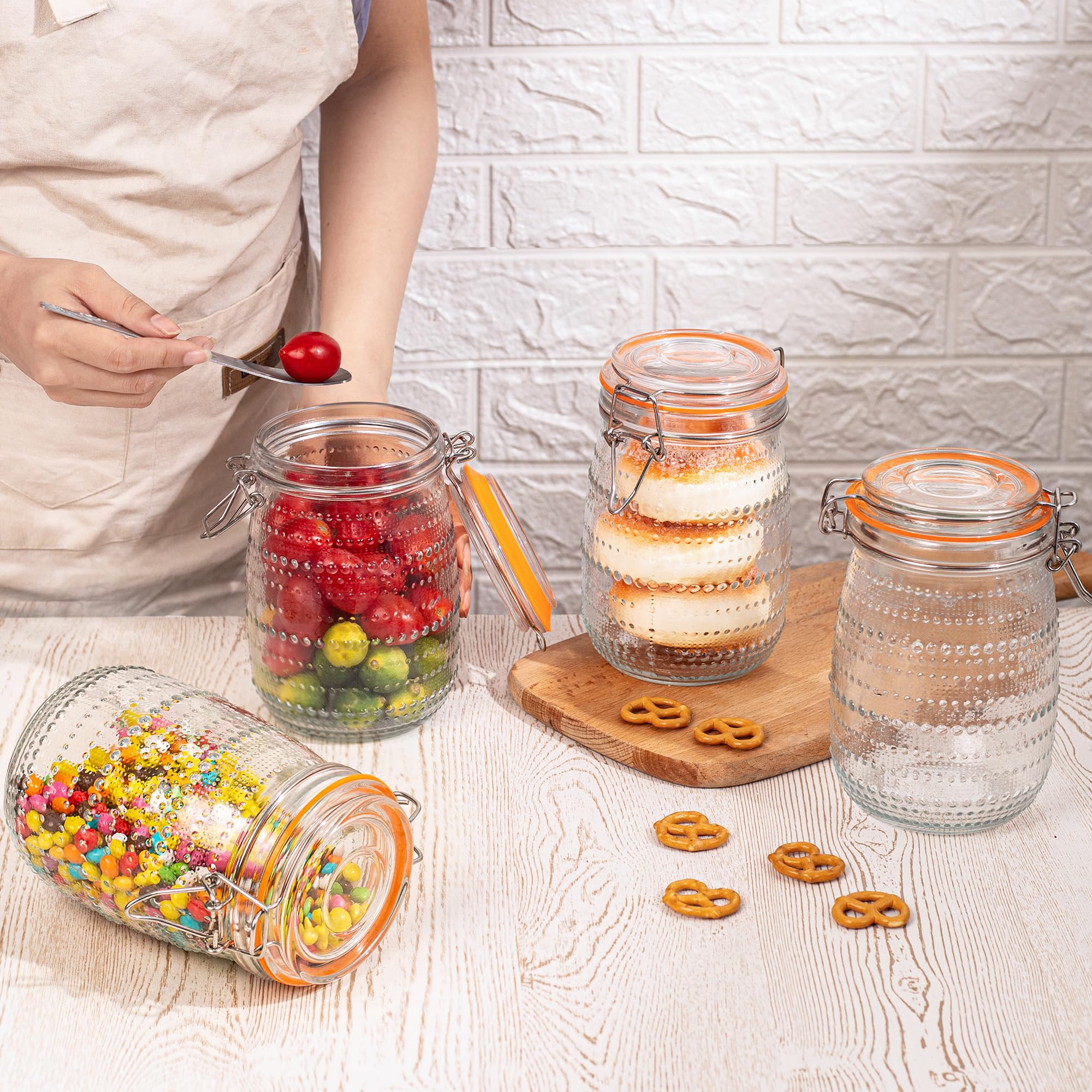 Uso múltiple de la Jarra WACOI para café, frutos secos y salsas