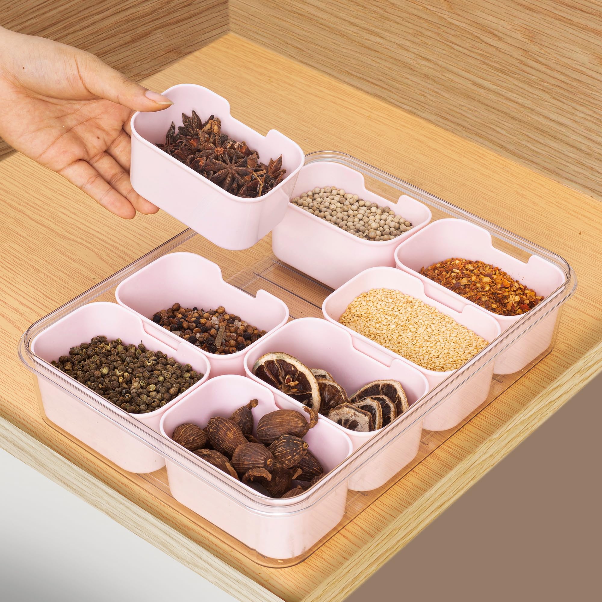 Bandeja WACOI perfecta para picnics, viajes y oficina.