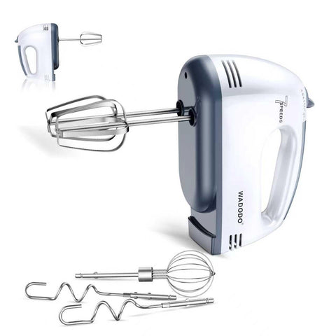 WADODO Batidora eléctrica de mano con 7 velocidades para batir recetas con control.