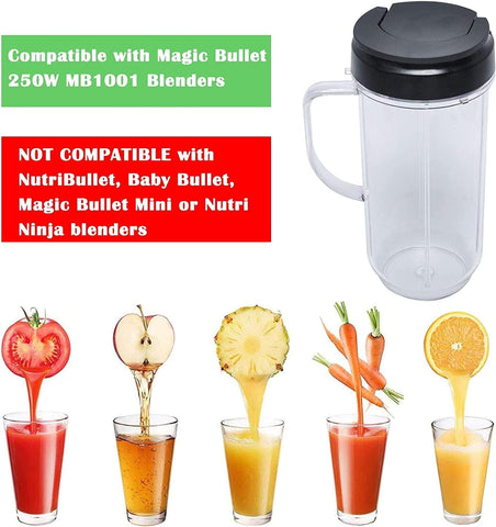 Compatibilidad con 250 W MB1001 de Magic Bullet