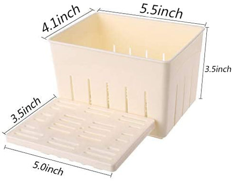 Wadoy molde-prensa para tofu casero con tela para queso incluida.