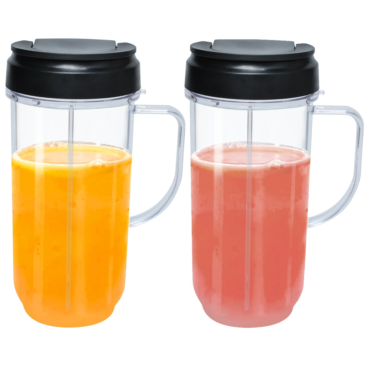 Vaso de repuesto Wadoy 22 oz para Magic Bullet con tapa abatible para llevar sin derrames