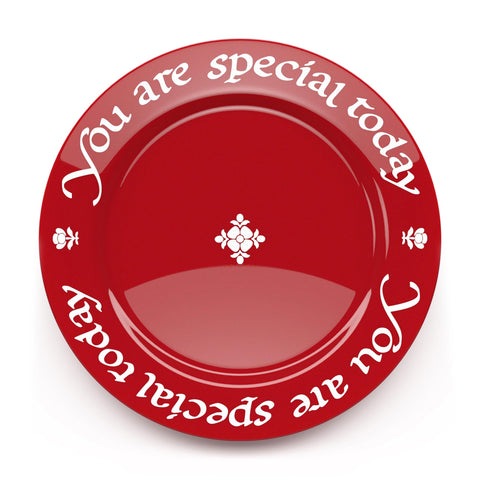 Waechtersbach You Are Special Today, plato rojo ideal para celebrar cumpleaños.
