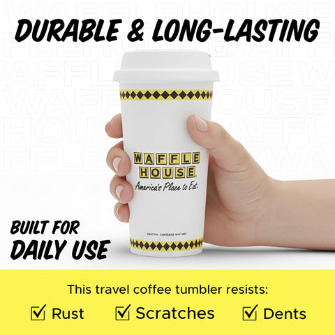 Vaso Waffle House, diseño resistente para uso diario