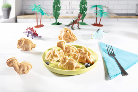 Waffle Wow Recetas simples incluidas para empezar con dinos.