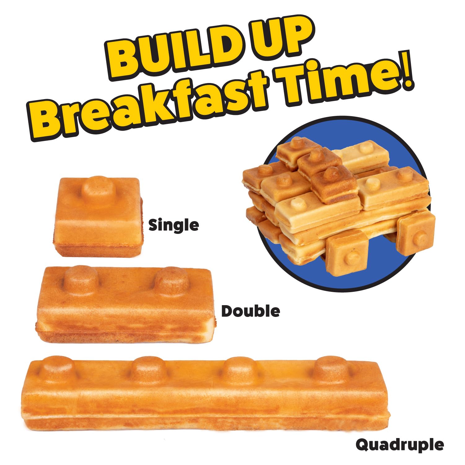 Waffle Wow plancha antiadherente para limpiar rápido después de cocinar.
