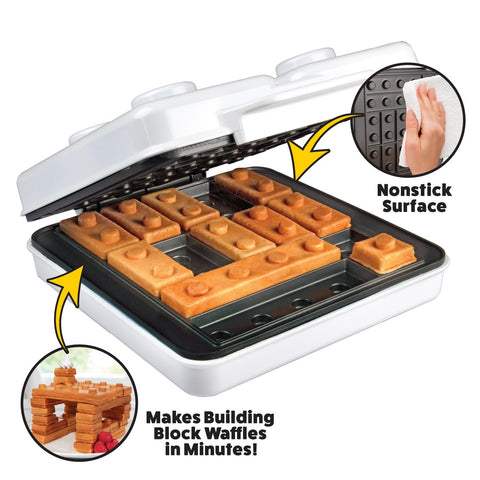 Waffle Wow waffles miniatura de tamaño bocado, fáciles de recoger para niños.