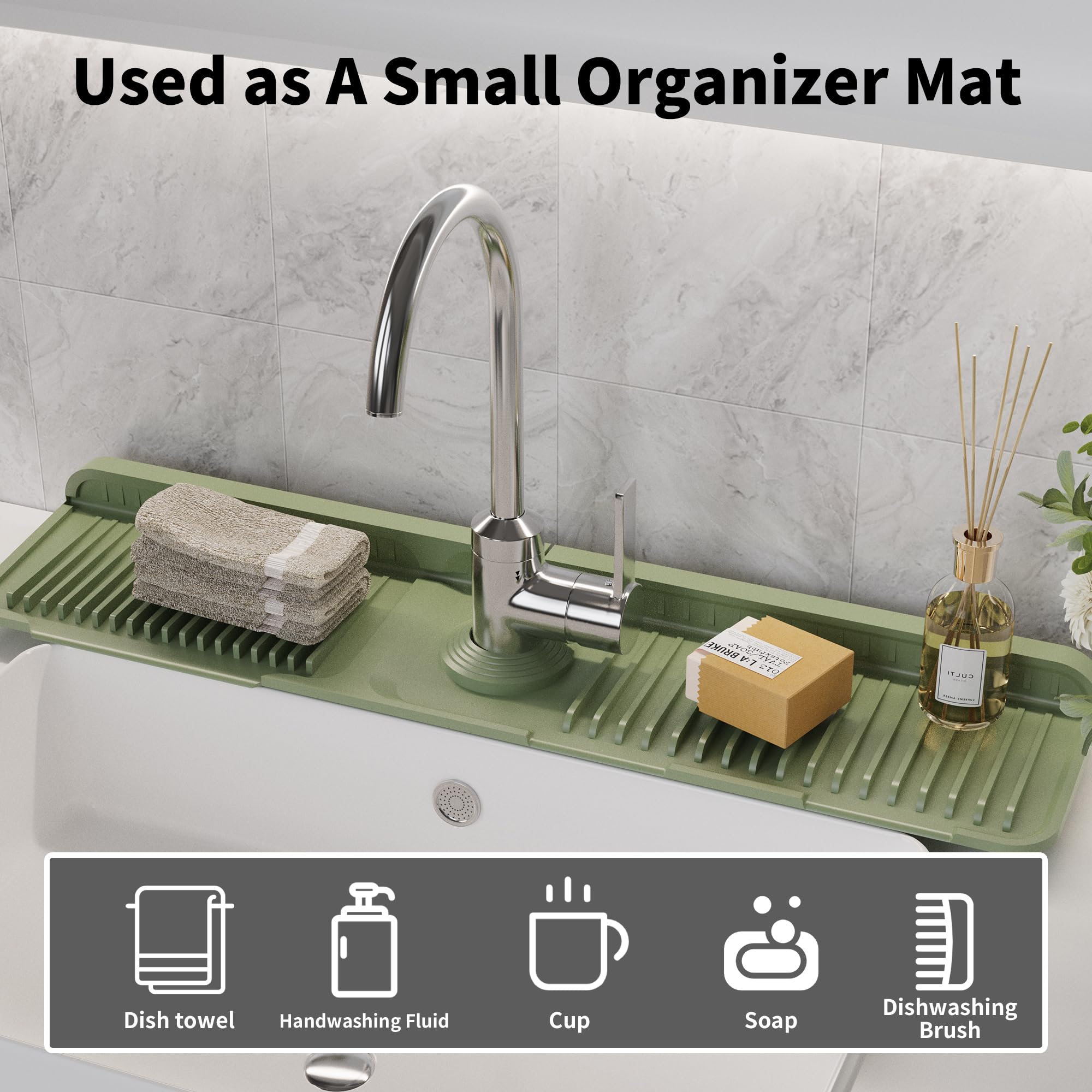WAFT YEARN alfombrilla absorbe agua: uso versátil en cocina y baño