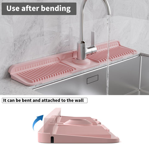 WAFT YEARN protector de superficie para grifo, rosa, uso en cocina y baño.