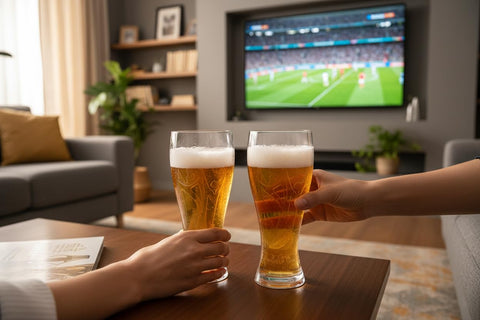 Capacidad de 17oz en el vaso Wagon International para cervezas frías.