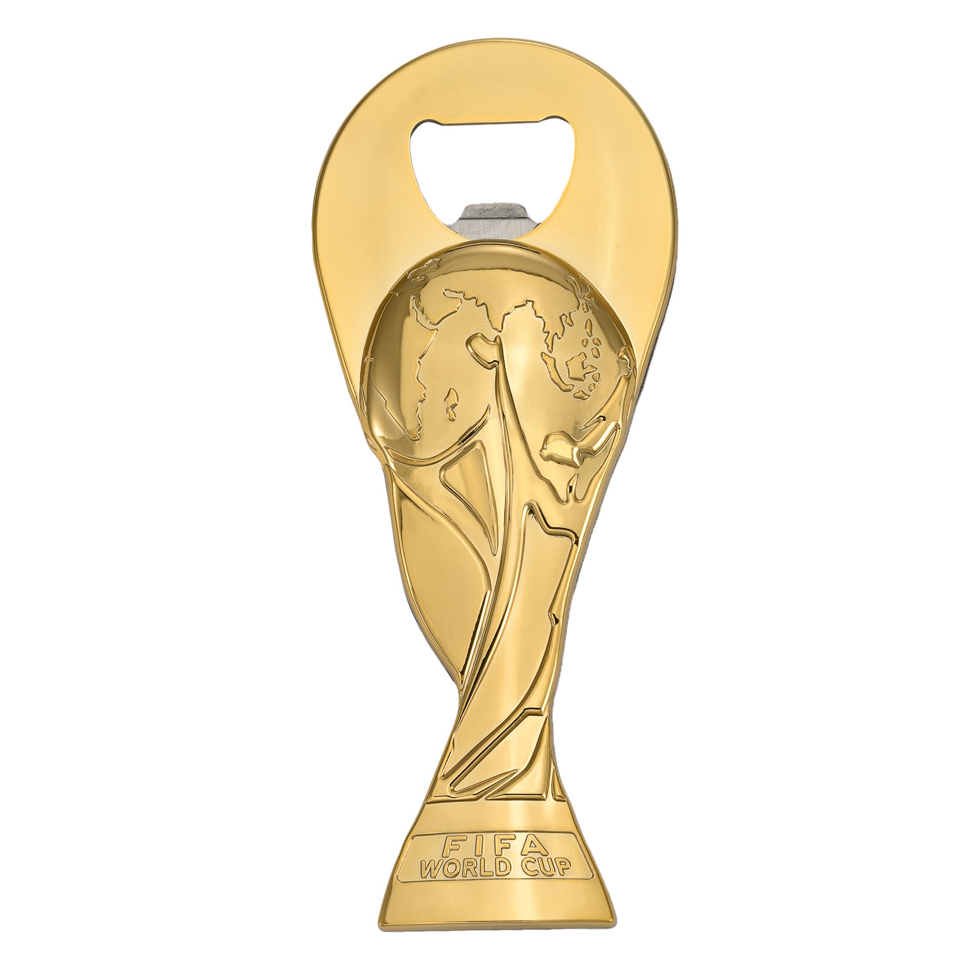 Imán trofeo dorado de 6 pulgadas de Wagon International para refrigerador.