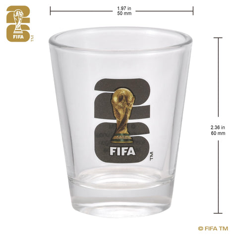 Copa trofeo Wagon International 1,7 onzas, diseño dorado, para bebidas premium.