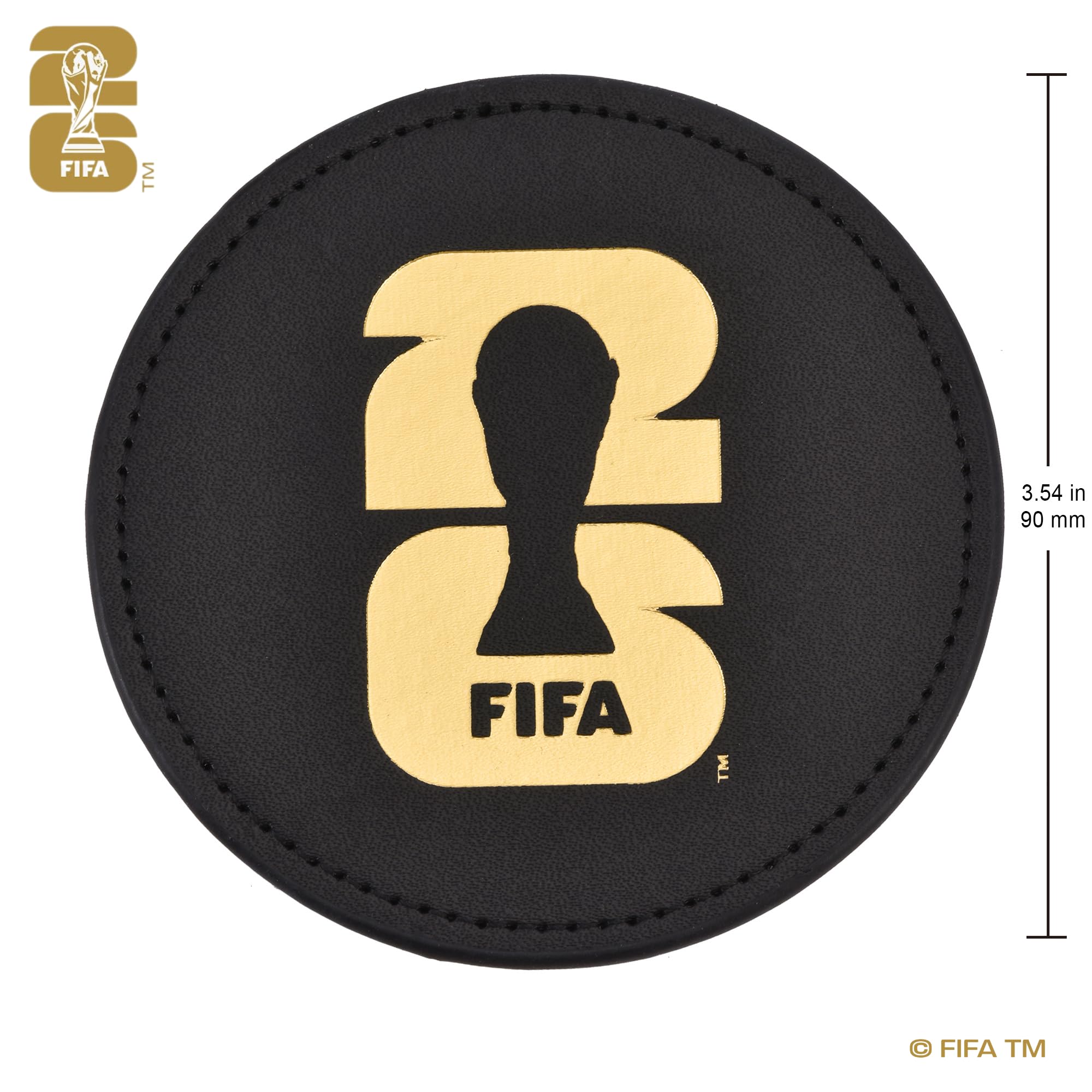 Detalle del holograma FIFA en la caja para autenticidad.