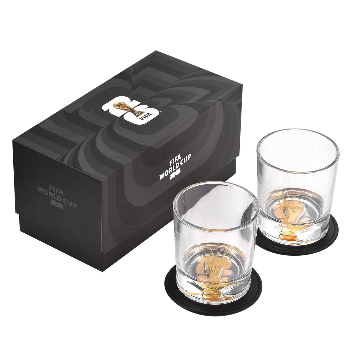 Vaso whisky Wagon International 8oz preparado para celebrar el Mundial 2026.
