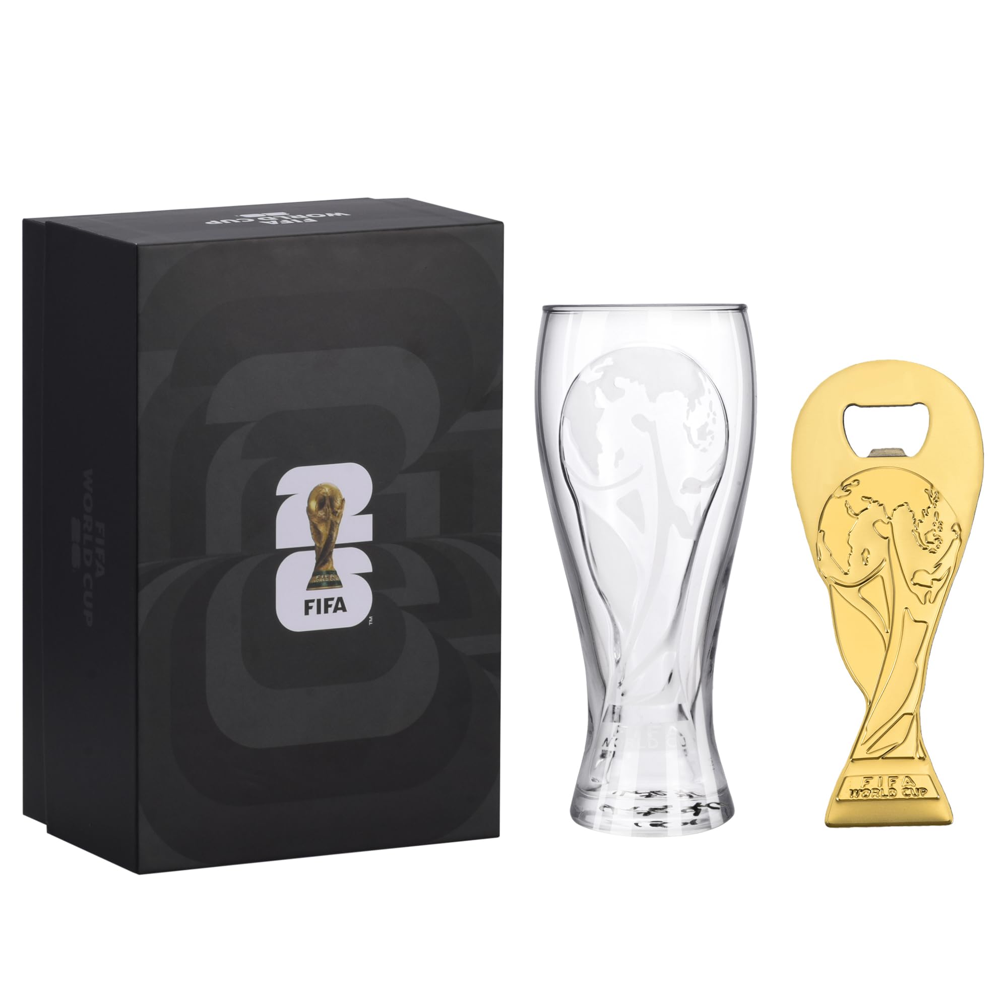Vaso pilsner Wagon International de 17oz para fiestas y la Copa Mundial 2026.