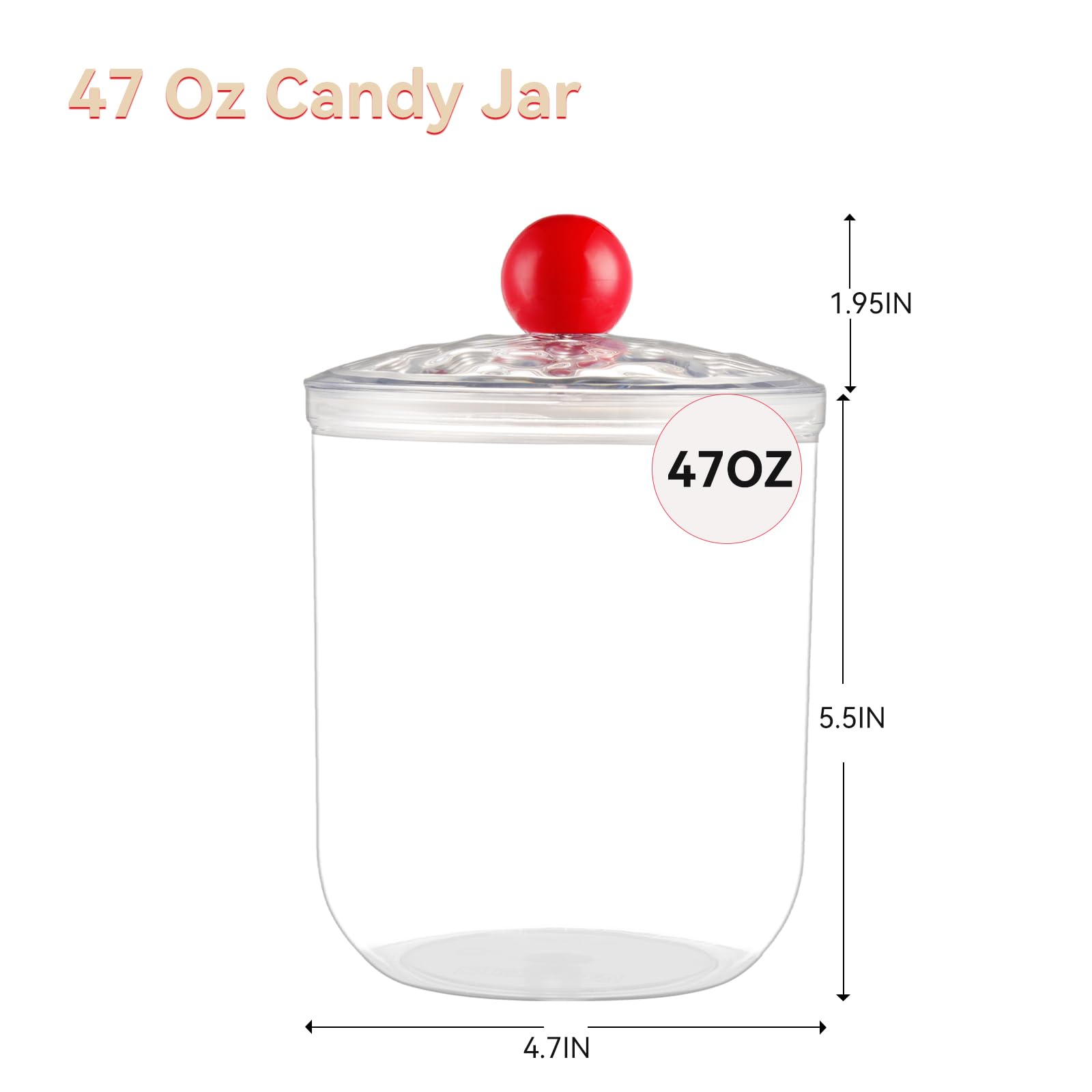 Contenedor plástico transparente Wagrvuy para organización de la despensa