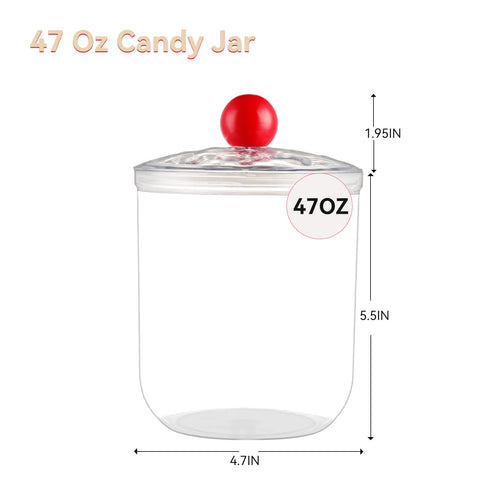 Contenedor plástico transparente Wagrvuy para organización de la despensa