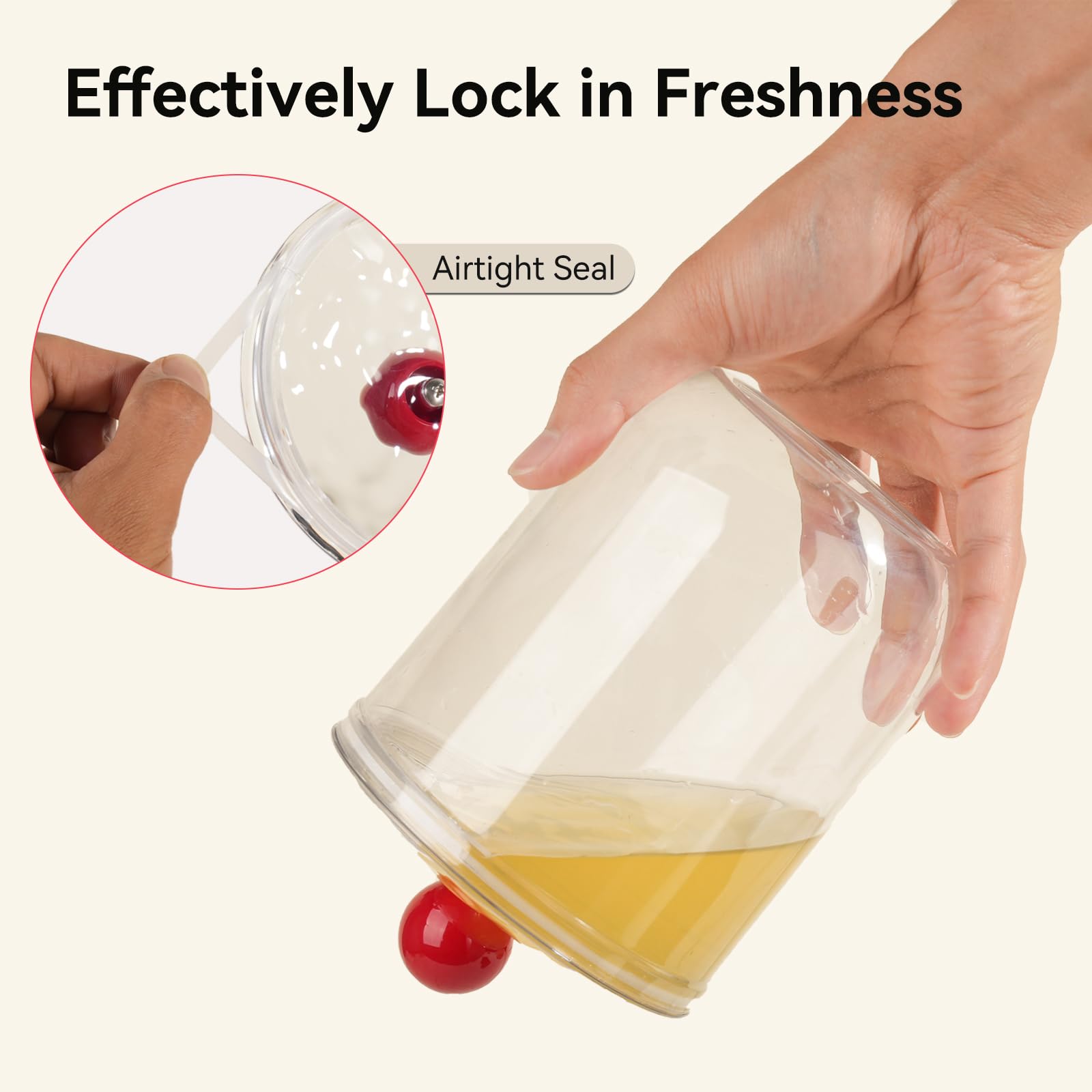 Jarra de almacenamiento de cocina Wagrvuy con boca ancha