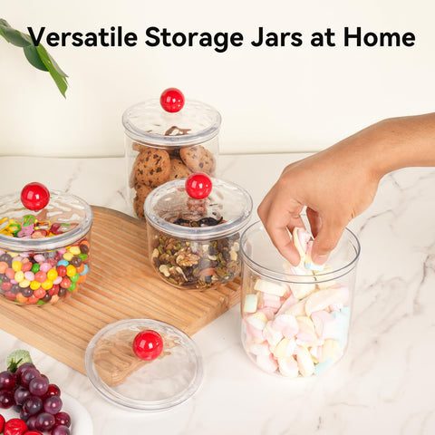 Jarras para baño y cosméticos con tapa hermética Wagrvuy